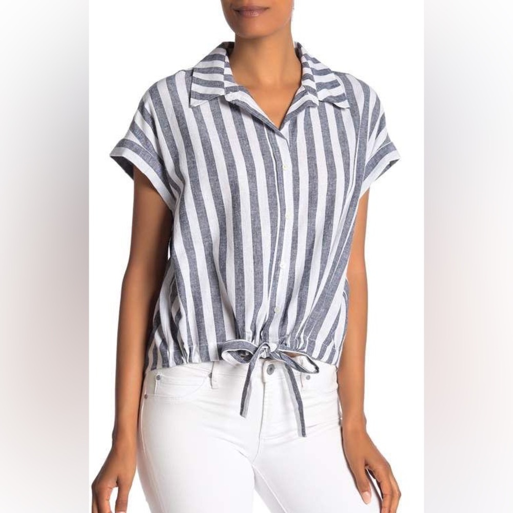 Leaving closet 5/26/25 Sanctuary White and Blue Button Down Shirt
